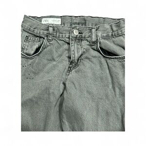 Zara Girls  Charcoal Relaxed Jeans